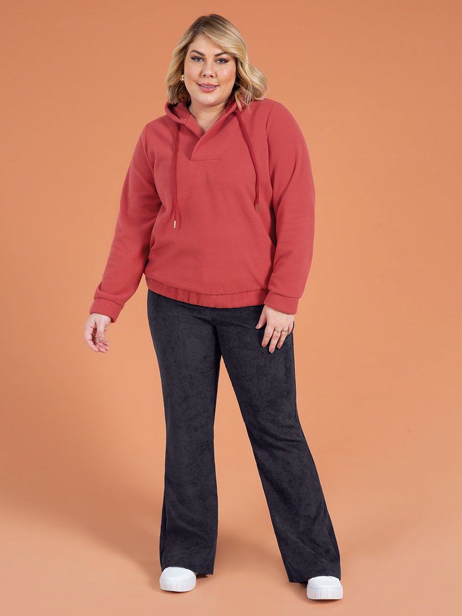 Conjunto Moletom Plus Size Moletom Feminino Cativa Posthaus