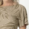 07 blusa feminina moderna com estampa de verao gris