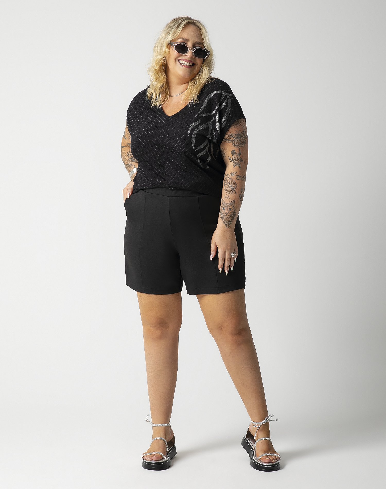 09 blusa feminina com viscose fio brilho habana
