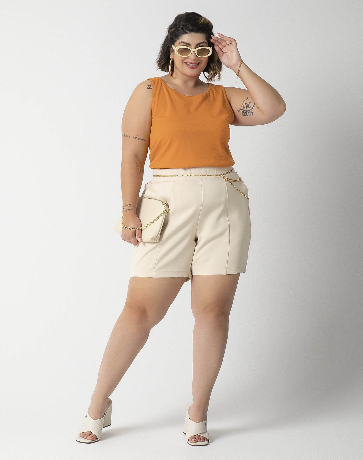 14 regata feminino plus size em canelado habana
