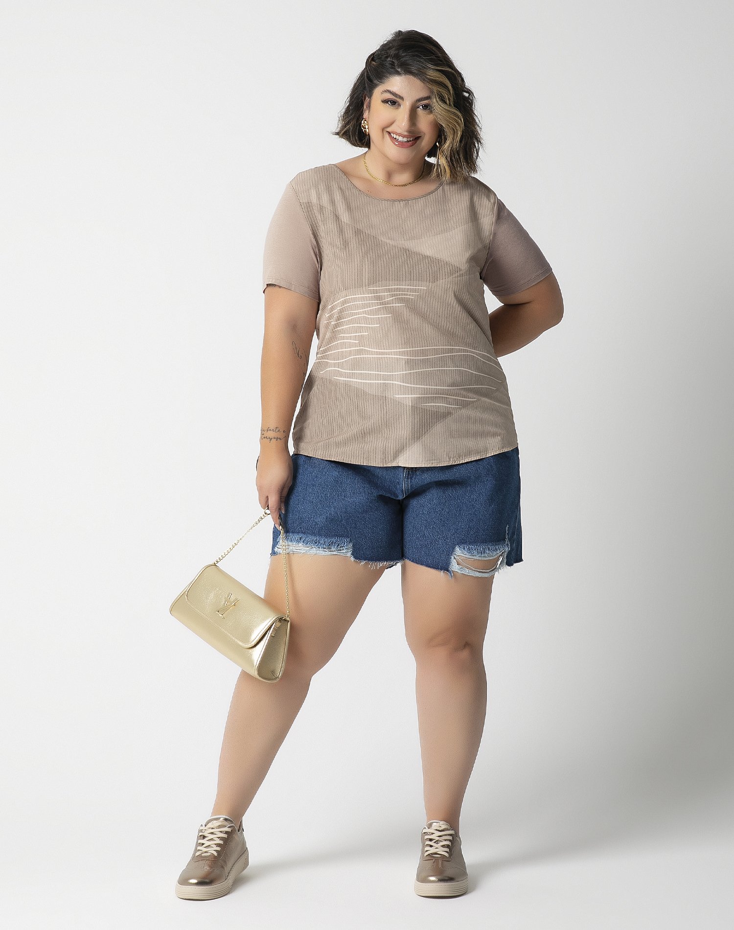 25 blusa feminina de manga curta com estampa habana