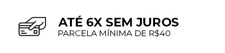 Barra de Vantagens - Cartão ate 6x